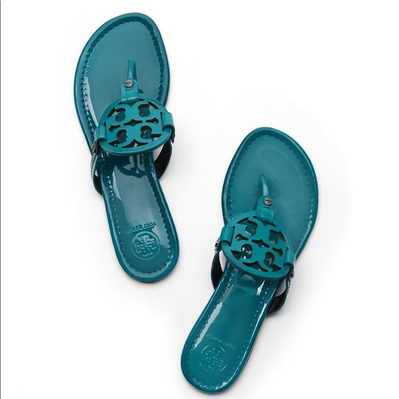 Tory Burch Shoes - {Tory Burch} Teal/Blue Miller Sandals